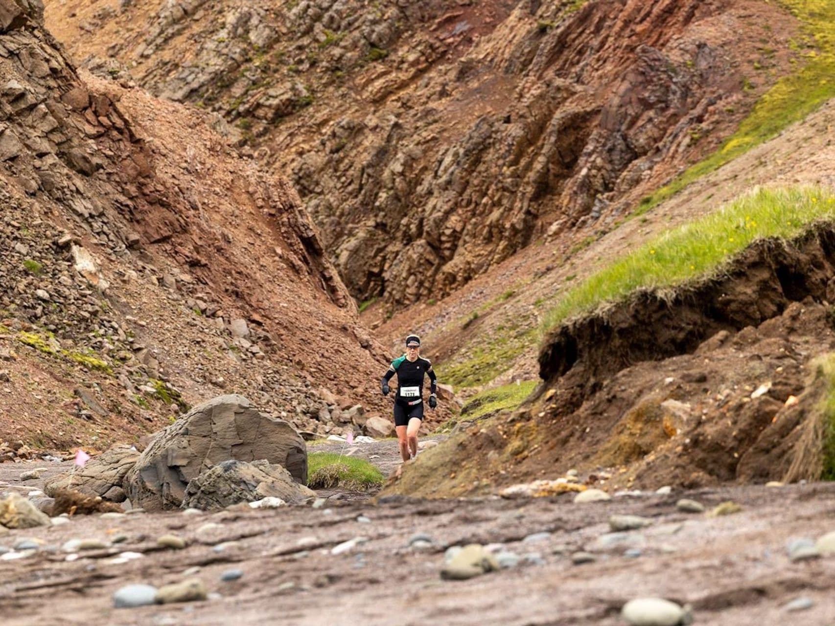 Dyrfjallahlaup ULTRA (Dyrfjöll Trail Run) 50 km trail running route — Iceland · Eastfjords