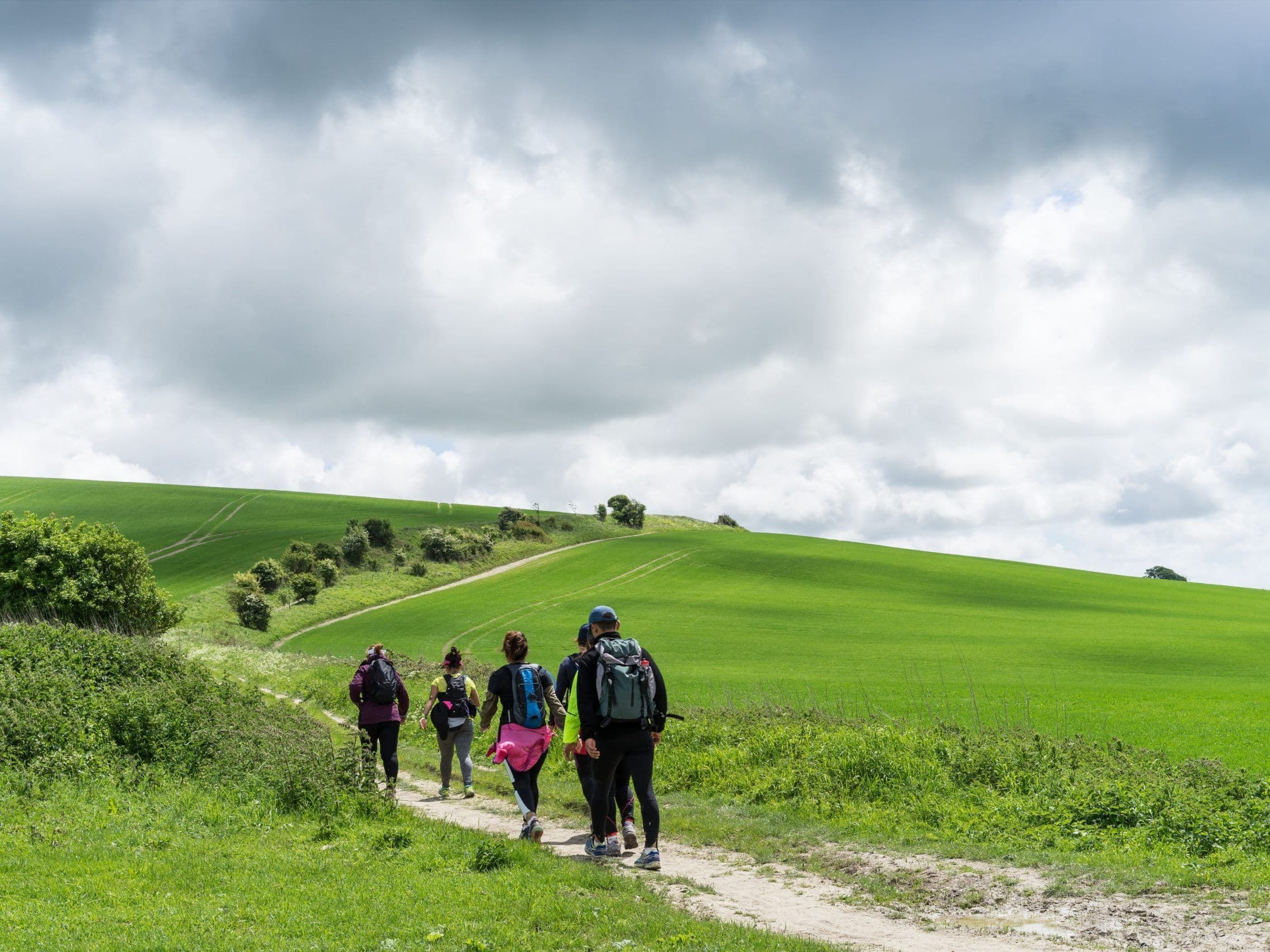 South Downs Way 161 km trail running route — United Kingdom · England
