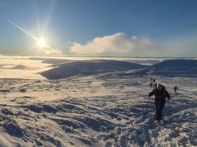Winter Spine Race 431 km trail running route — United Kingdom · England